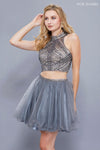 Sparkly Short Two Piece Prom Homecoming Dress - The Dress Outlet Nox Anabel