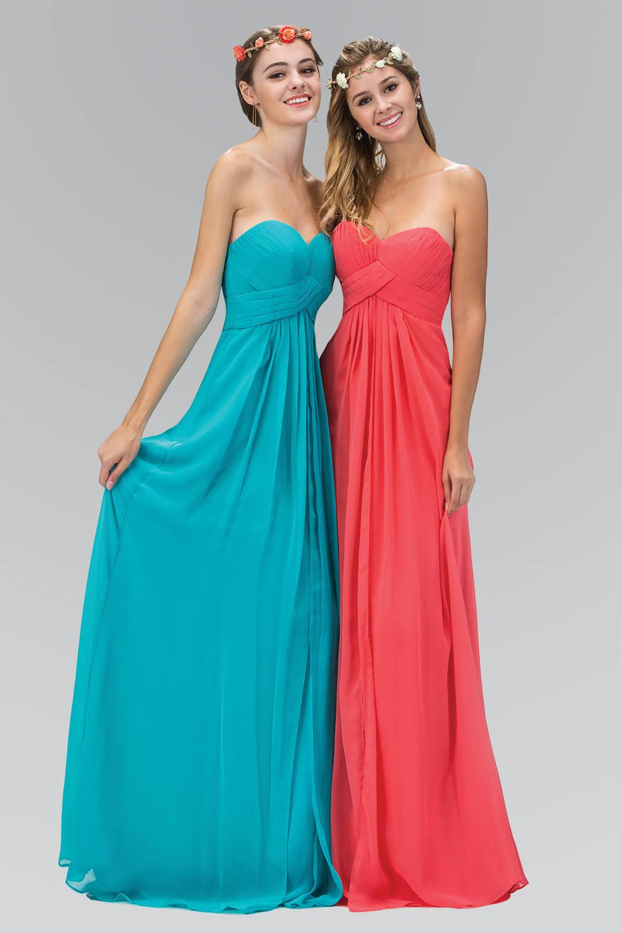 Strapless Bridesmaid Long Formal Dress - The Dress Outlet Elizabeth K