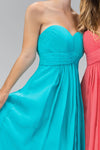 Strapless Bridesmaid Long Formal Dress - The Dress Outlet Elizabeth K