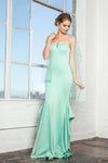 Strapless Long Prom Dress Formal Evening Gown - The Dress Outlet Elizabeth K