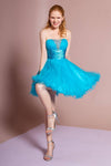 Strapless Short Prom Dress Formal Homecoming - The Dress Outlet Elizabeth K