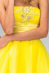 Strapless Short Prom Dress Homecoming - The Dress Outlet Elizabeth K