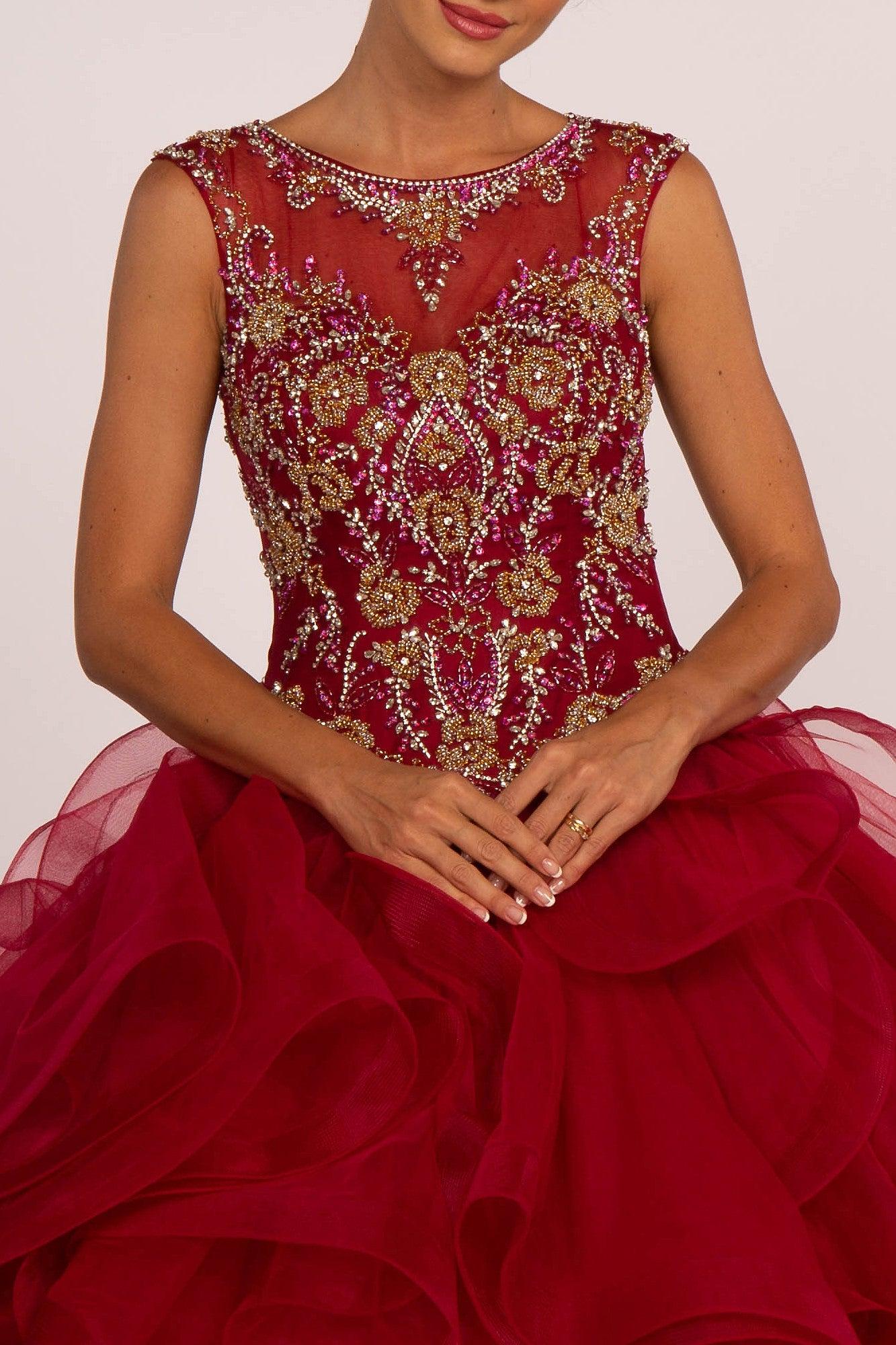 Sweet 16 Ball Gown Long Quinceanera - The Dress Outlet Elizabeth K