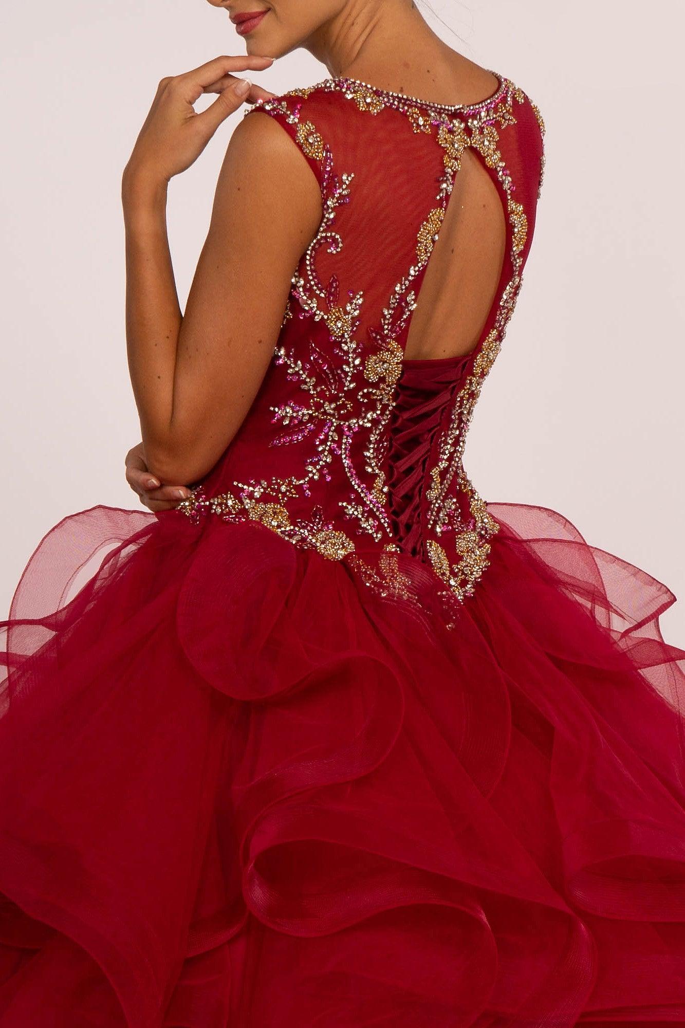 Sweet 16 Ball Gown Long Quinceanera - The Dress Outlet Elizabeth K