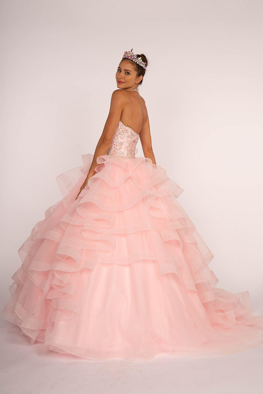 Sweet 16 Long Ball Gown Quinceanera - The Dress Outlet Elizabeth K