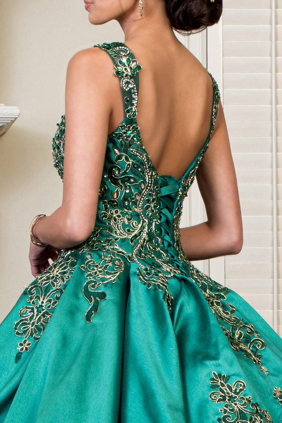 Sweet 16 Long Quinceanera Sleeveless Ball Gown - The Dress Outlet