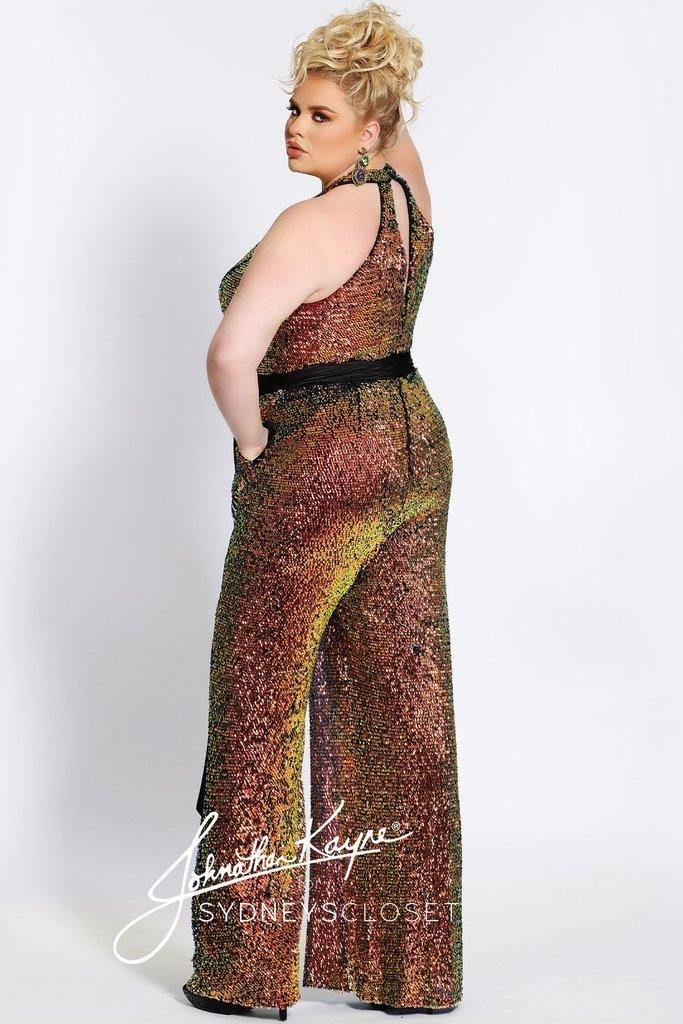 Sydneys Closet Formal Jumpsuit Plus Size - The Dress Outlet