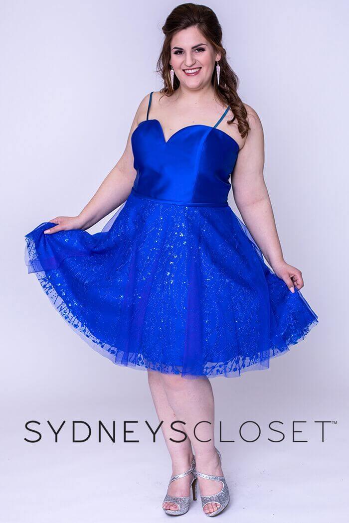 Sydneys Closet Homecoming Short Plus Size Party Dress - The Dress Outlet Sydneys Closet