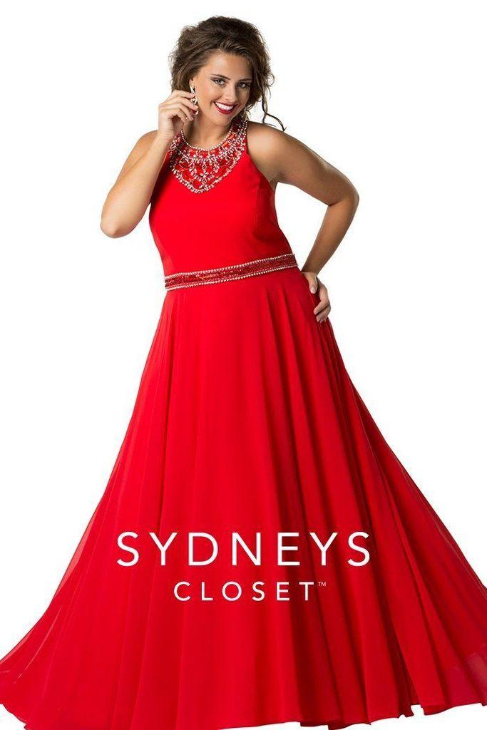 Sydneys Closet Long Formal Prom Dress - The Dress Outlet Sydneys Closet