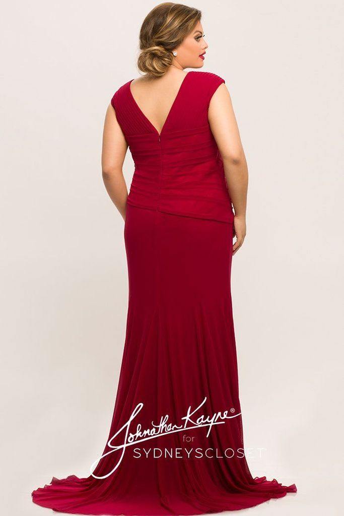 Sydneys Closet Long Plus Size Formal Dress - The Dress Outlet