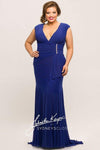 Sydneys Closet Long Plus Size Formal Dress - The Dress Outlet