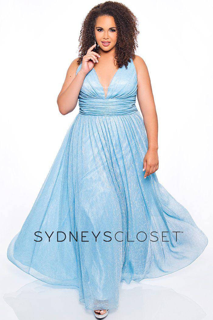 Sydneys Closet Long Plus Size Prom Dress - The Dress Outlet