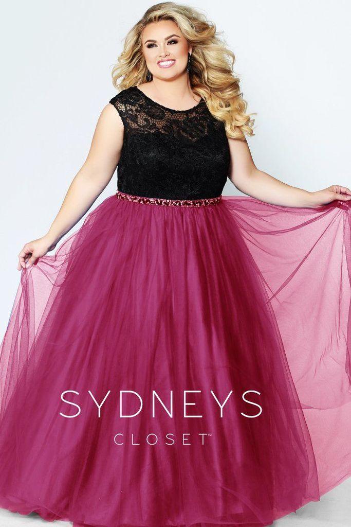 Sydneys Closet Long Plus Size Prom Dress - The Dress Outlet Sydneys Closet