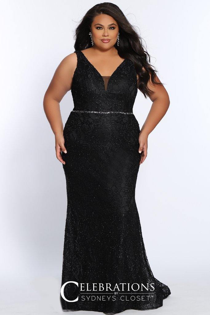 Sydneys Closet Long Plus Size Prom Dress - The Dress Outlet