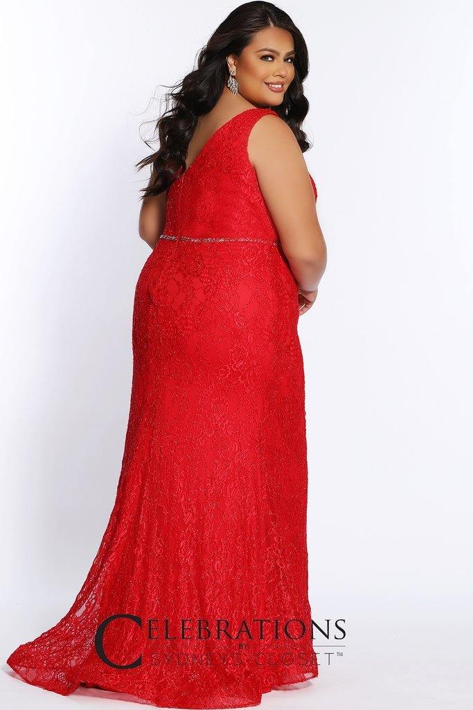 Sydneys Closet Long Plus Size Prom Dress - The Dress Outlet