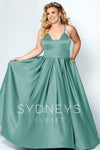 Sydneys Closet Long Plus Size Satin Prom Dress - The Dress Outlet Sydneys Closet