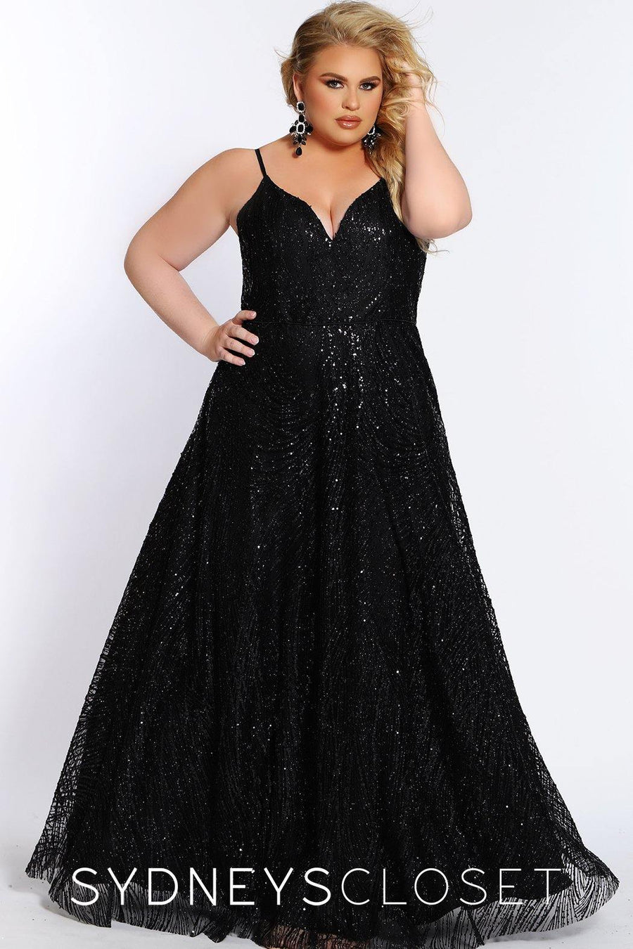 Sydneys Closet Long Prom Dress Plus Size - The Dress Outlet