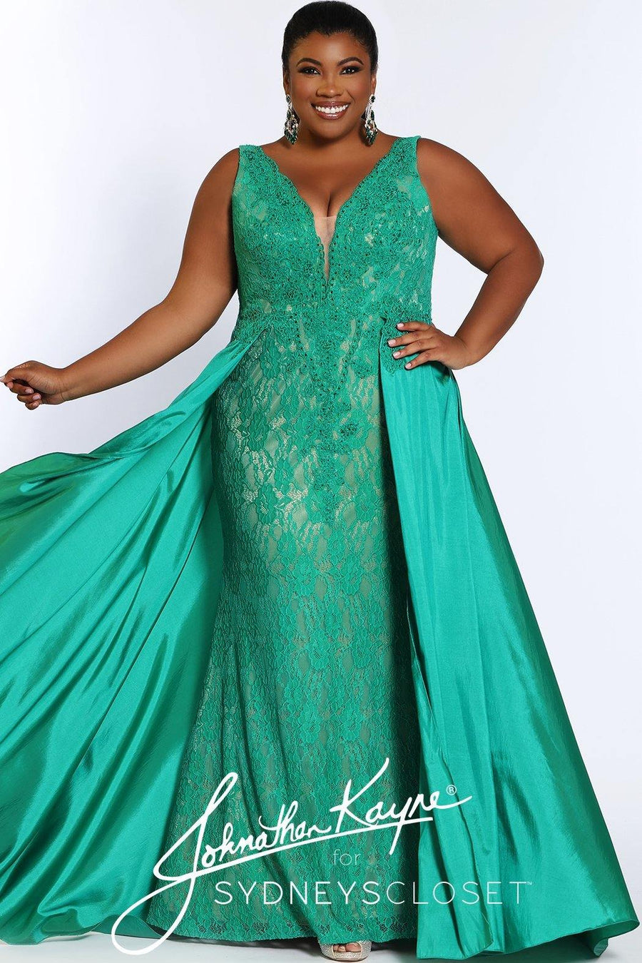 Sydneys Closet Long Prom Plus Size Dress - The Dress Outlet