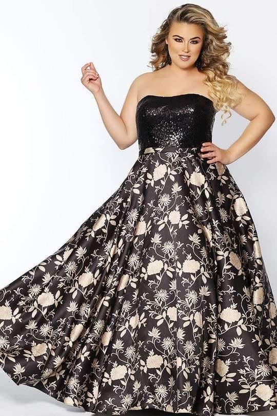 Sydneys Closet Plus Size Long Prom Dress - The Dress Outlet