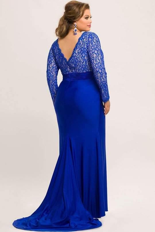 Sydneys Closet Plus Size Long Prom Dress - The Dress Outlet