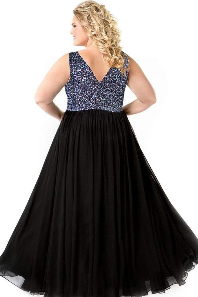 Sydneys Closet Plus Size Prom Long Formal Dress - The Dress Outlet