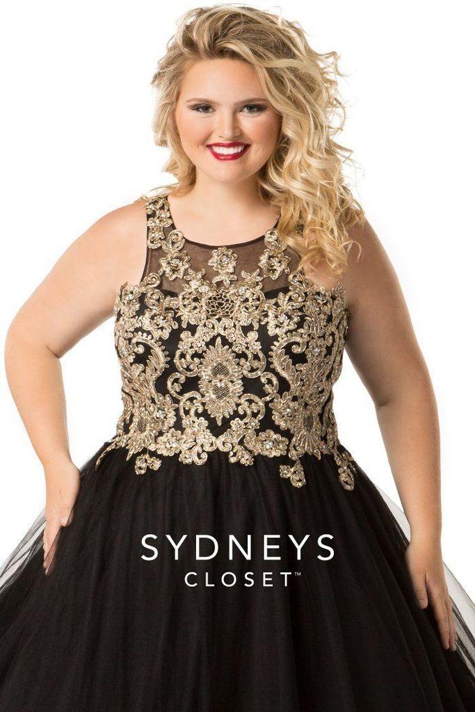 Sydneys Closet Prom Dress Long Evening Gown - The Dress Outlet