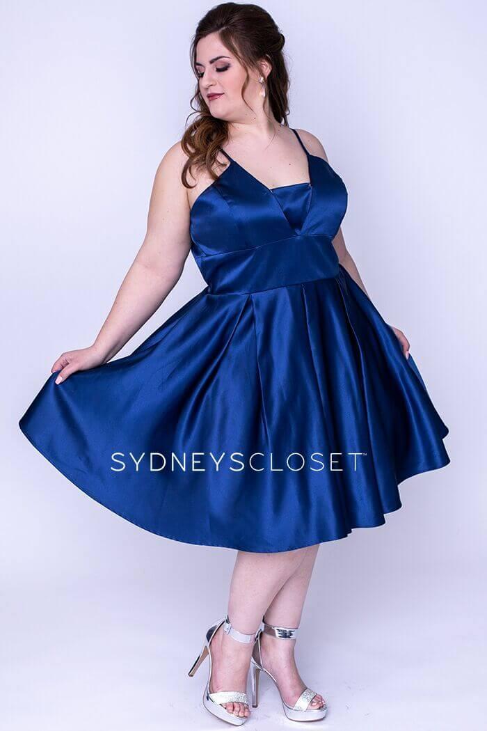 Sydneys Closet Prom Short Plus Size Homecoming Dress - The Dress Outlet