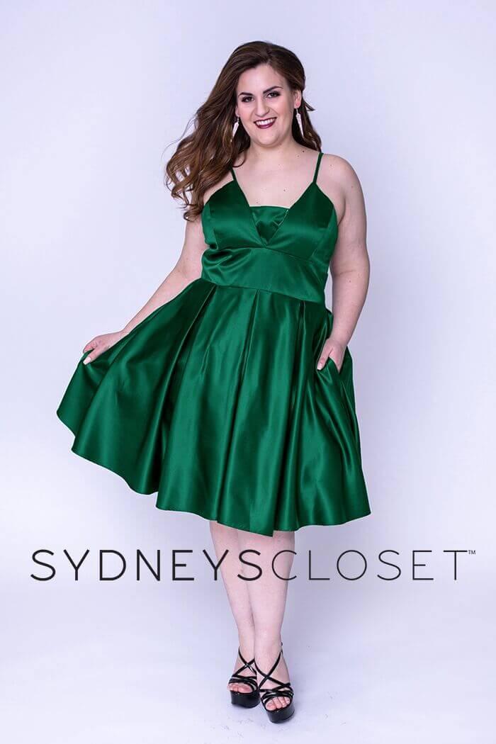 Sydneys Closet Prom Short Plus Size Homecoming Dress - The Dress Outlet