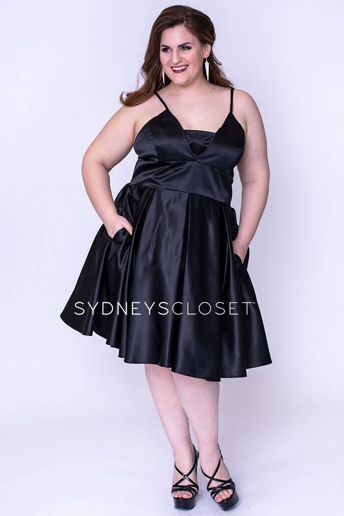 Sydneys Closet Prom Short Plus Size Homecoming Dress - The Dress Outlet