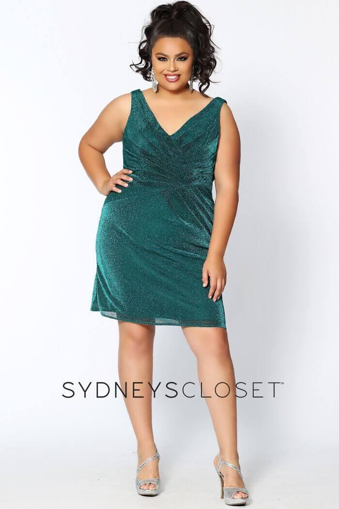 Sydneys Closet Prom Short Plus Size Homecoming Dress - The Dress Outlet