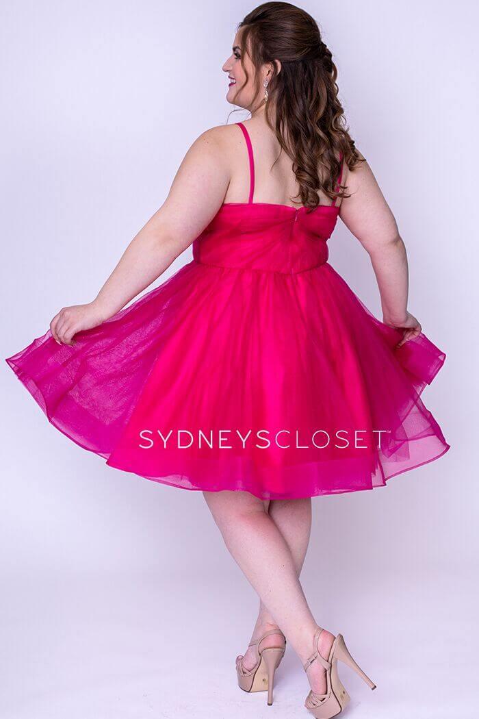 Sydneys Closet Short Homecoming Plus Size Prom Dress - The Dress Outlet