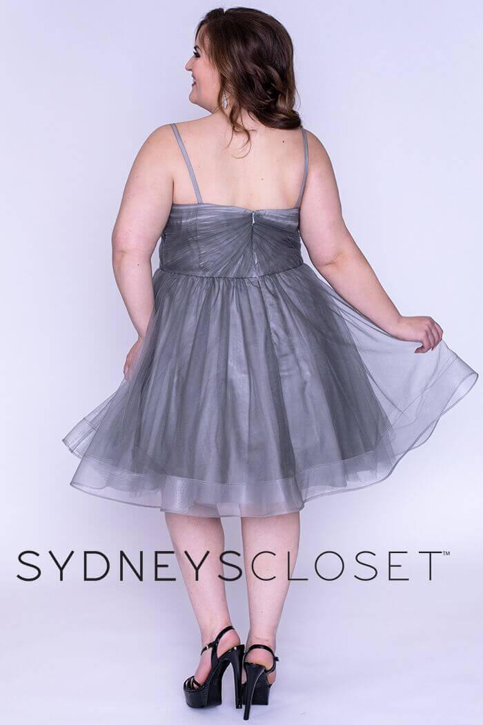 Sydneys Closet Short Homecoming Plus Size Prom Dress - The Dress Outlet