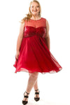 Sydneys Closet Short Plus Size Prom Dress - The Dress Outlet