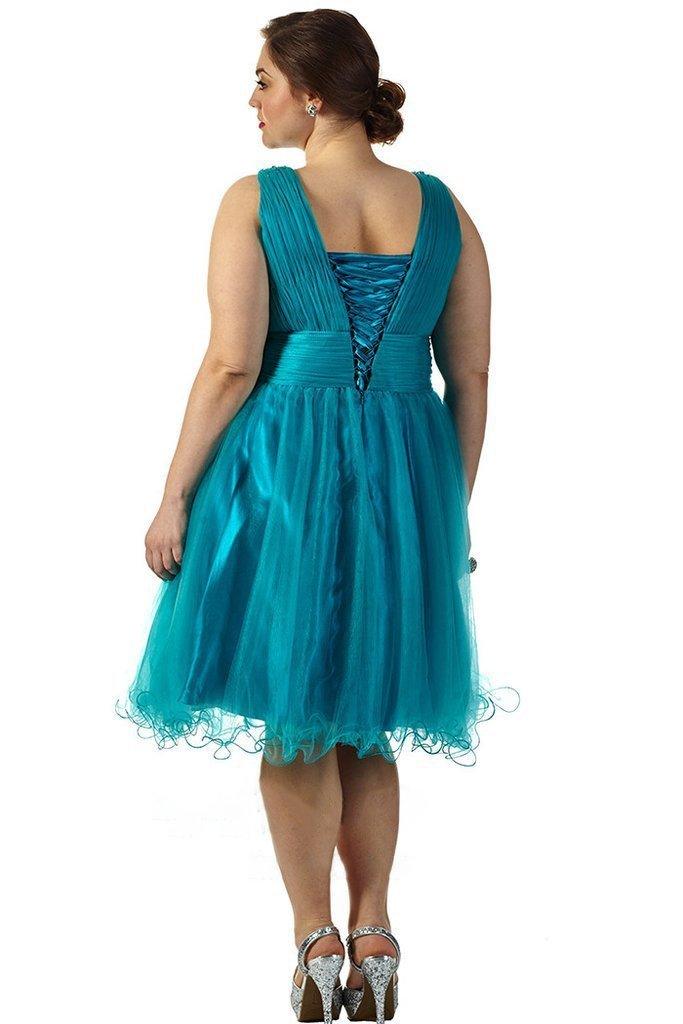 Sydneys Closet Short Plus Size Prom Dress - The Dress Outlet