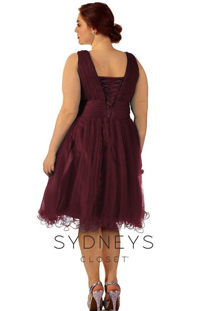 Sydneys Closet Short Plus Size Prom Dress - The Dress Outlet