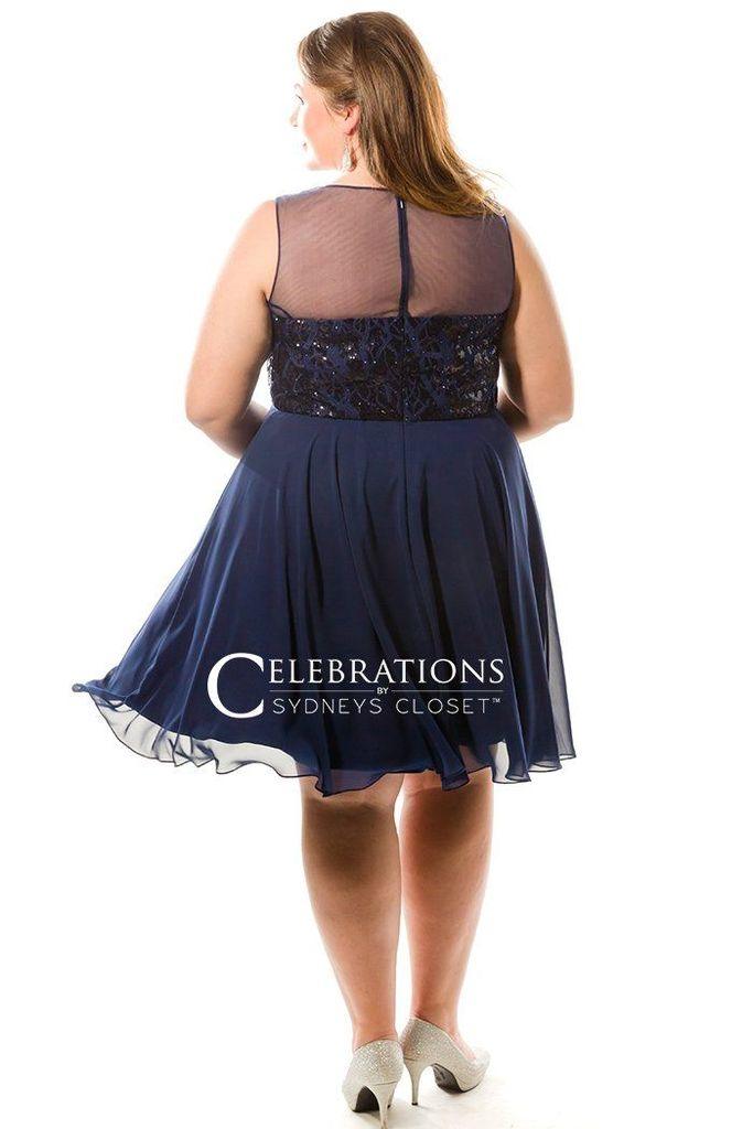 Sydneys Closet Short Plus Size Prom Dress - The Dress Outlet