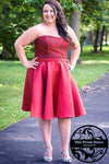 Sydneys Closet Strapless Short Prom Dress - The Dress Outlet