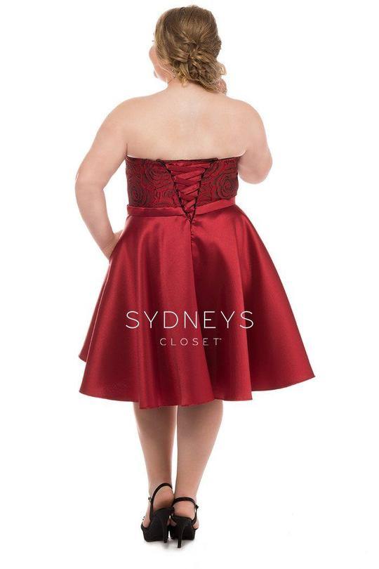 Sydneys Closet Strapless Short Prom Dress - The Dress Outlet