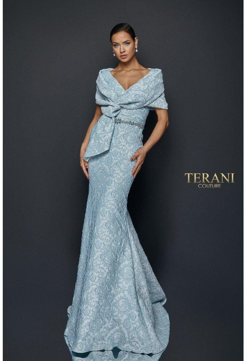 Terani Couture 1921M0727 Powder Blue 16 Sale