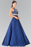 Two Piece Ball Gown Long Prom Dress - The Dress Outlet