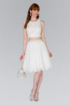 Two Piece Prom Dress Formal Cocktail - The Dress Outlet