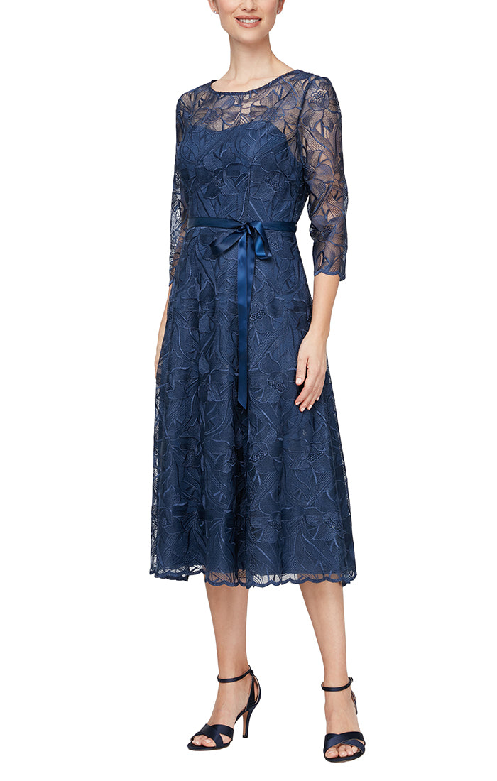 Alex Evenings AE8217835 Tea Length Formal Mother of the Bride Dress Sale