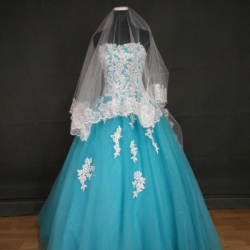 Wedding Accessories Bridal Veil Lace Edge - The Dress Outlet