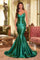 Prom Dresses Long Fitted Mermaid Prom Dress Emerald