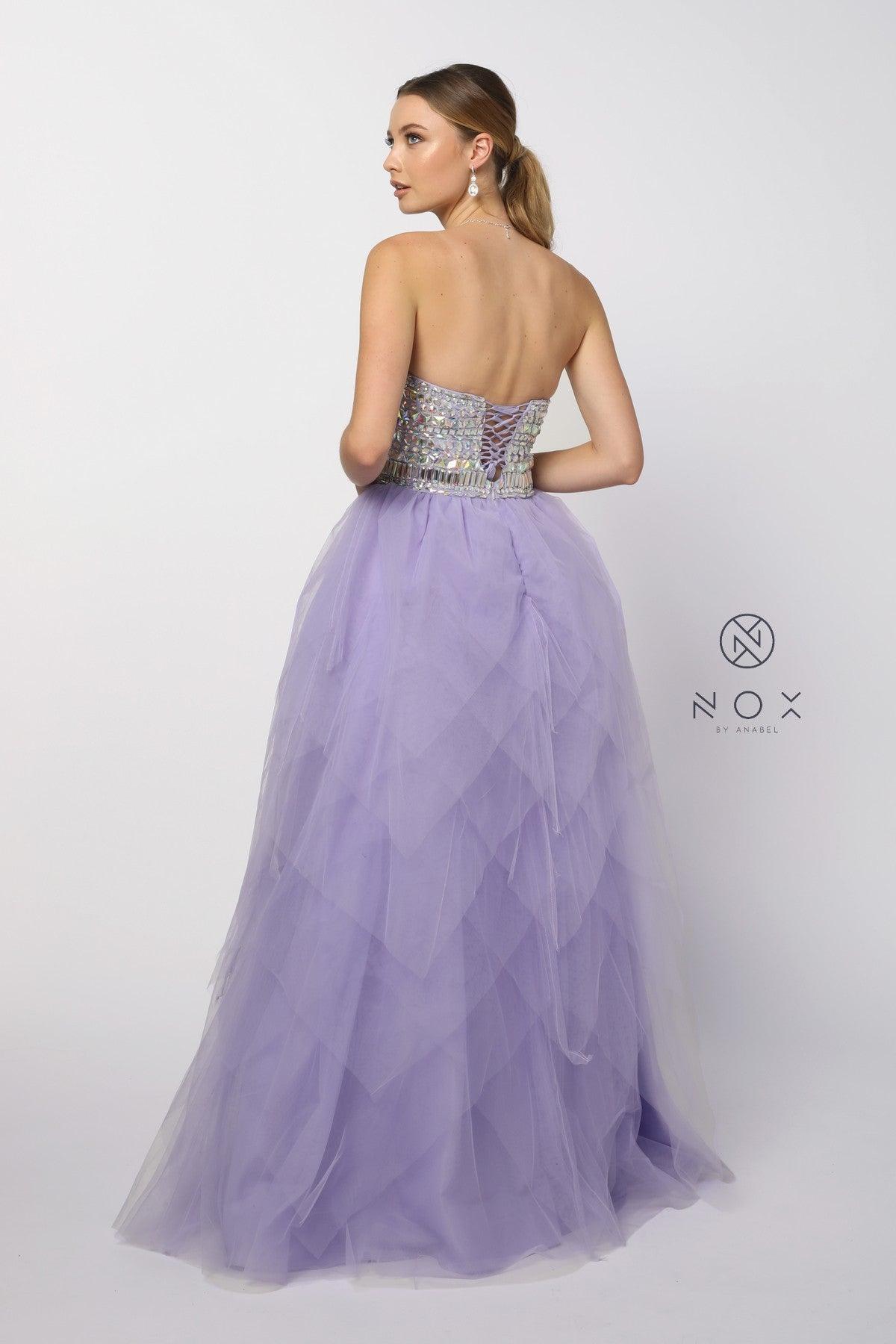 Nox Anabel 2740 Long Strapless Evening Dress