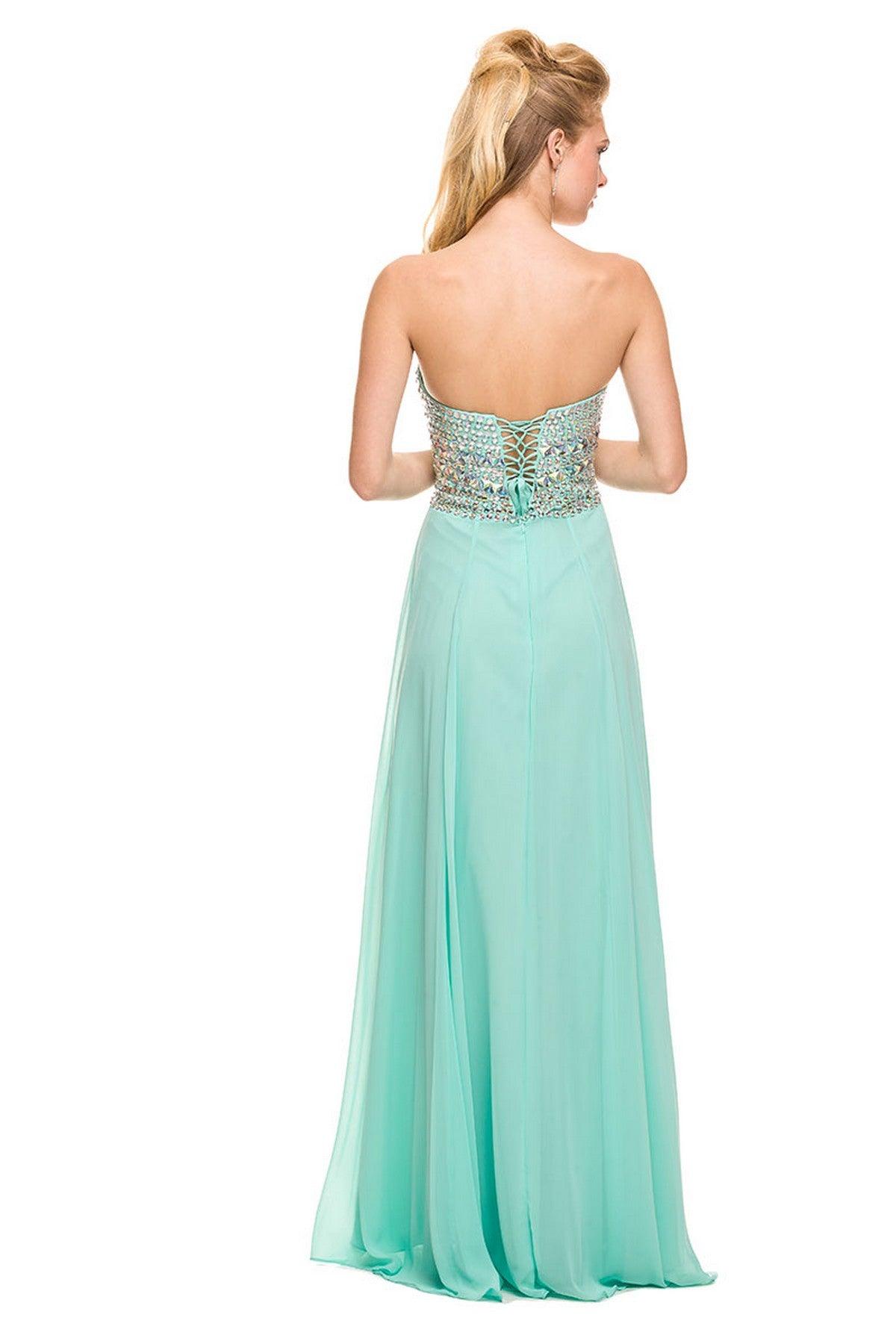 Nox Anabel 8121 Strapless Long Evening Gown