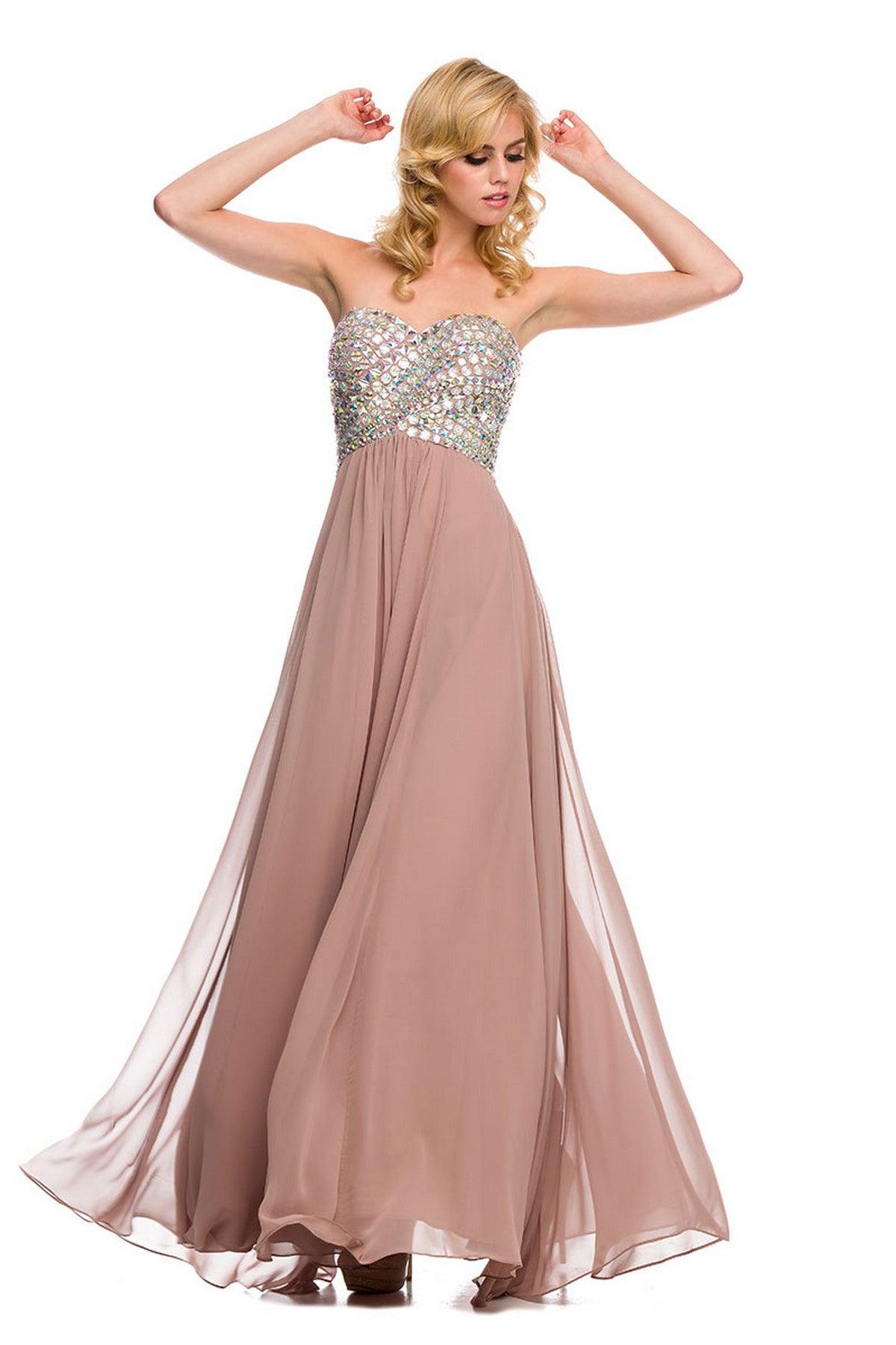 Nox Anabel 8121 Strapless Long Evening Gown