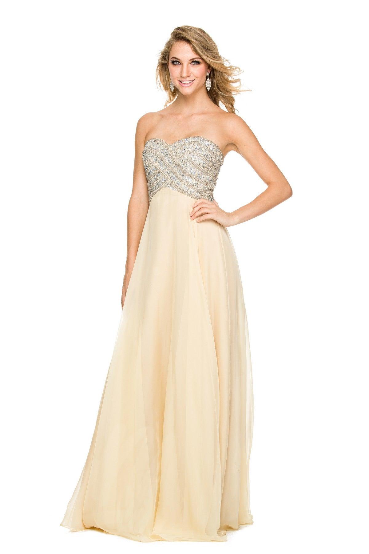 Nox Anabel 8147 Strapless Long Evening Gown