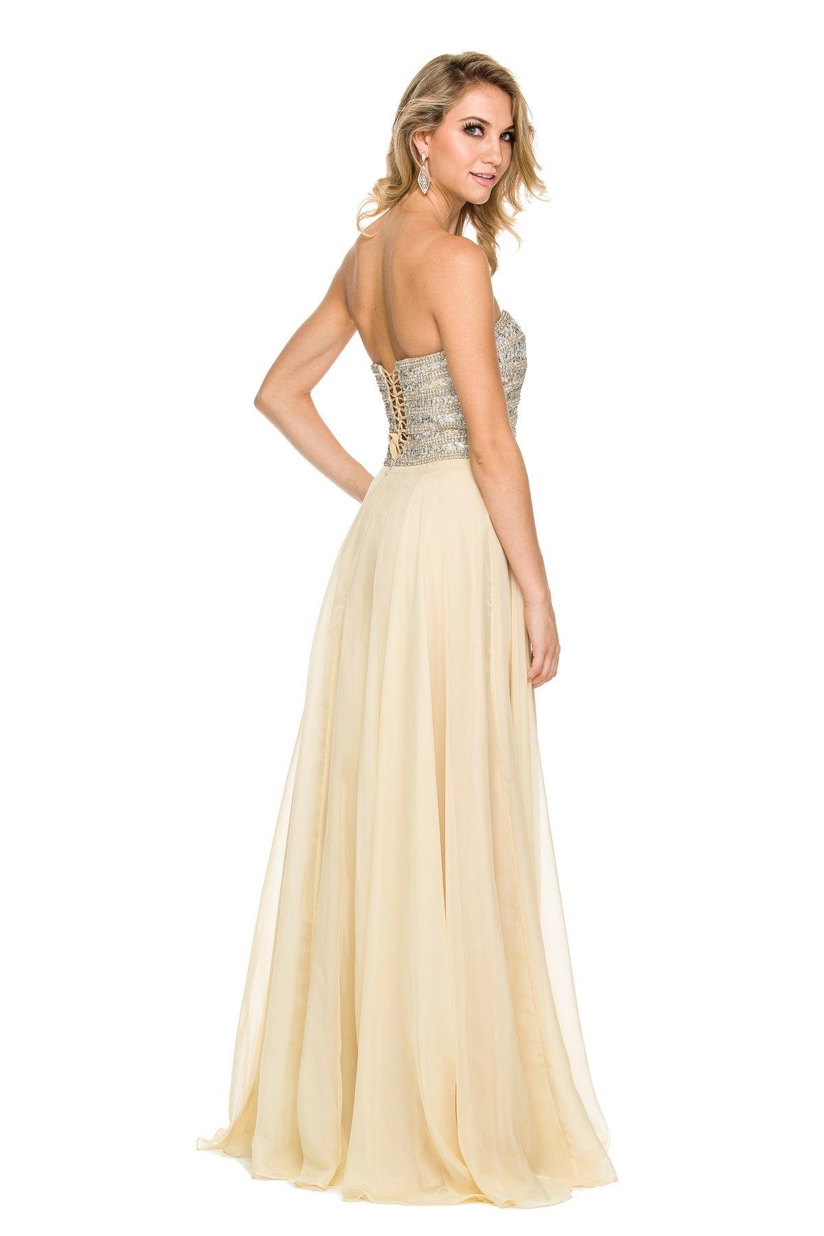 Nox Anabel 8147 Strapless Long Evening Gown