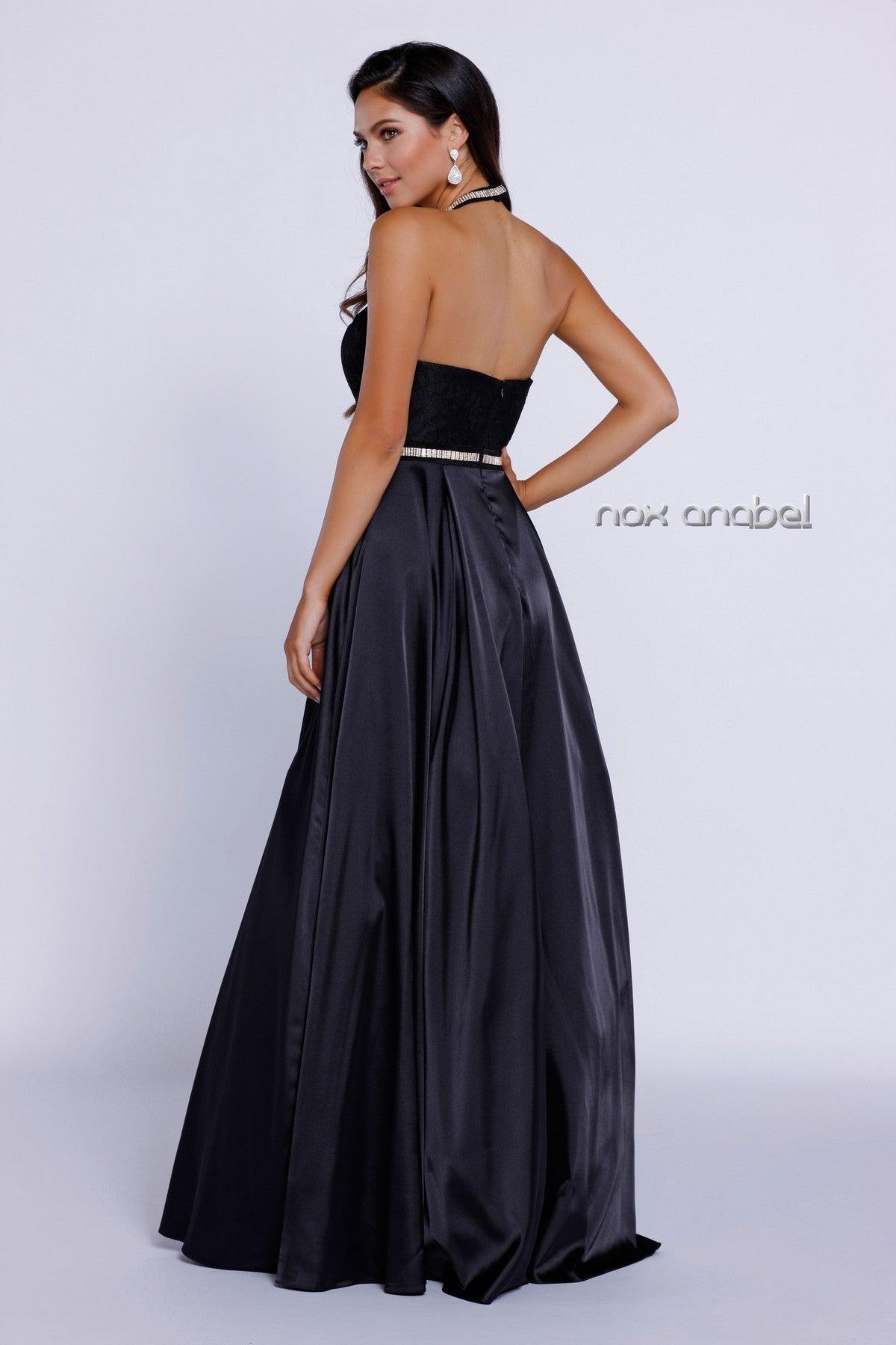 Nox Anabel 8198 Long Sleeveless Evening Gown